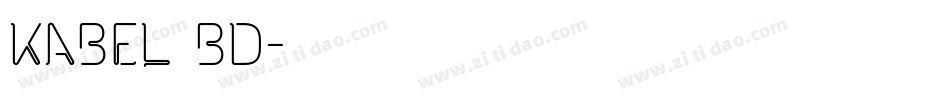 Kabel Bd字体转换